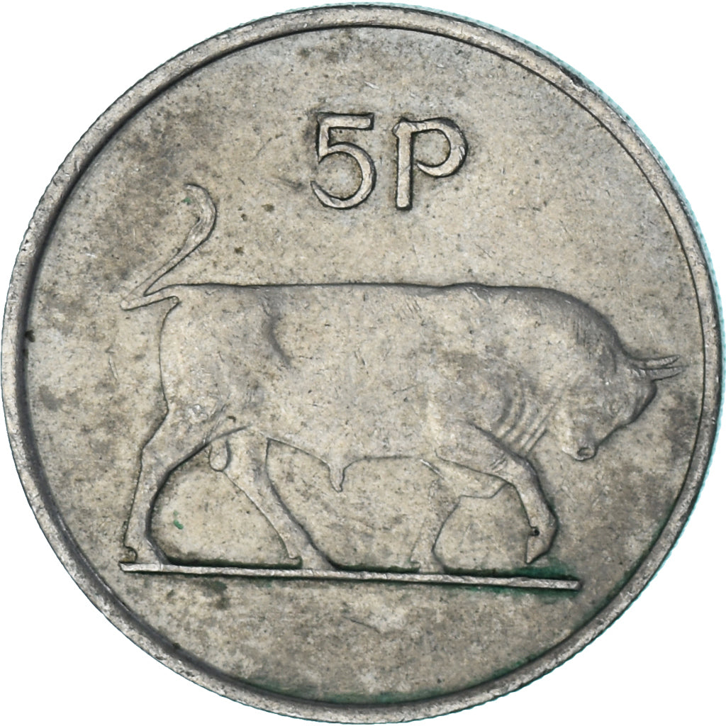 Moneta, Irlanda, 5 Pence, 1970