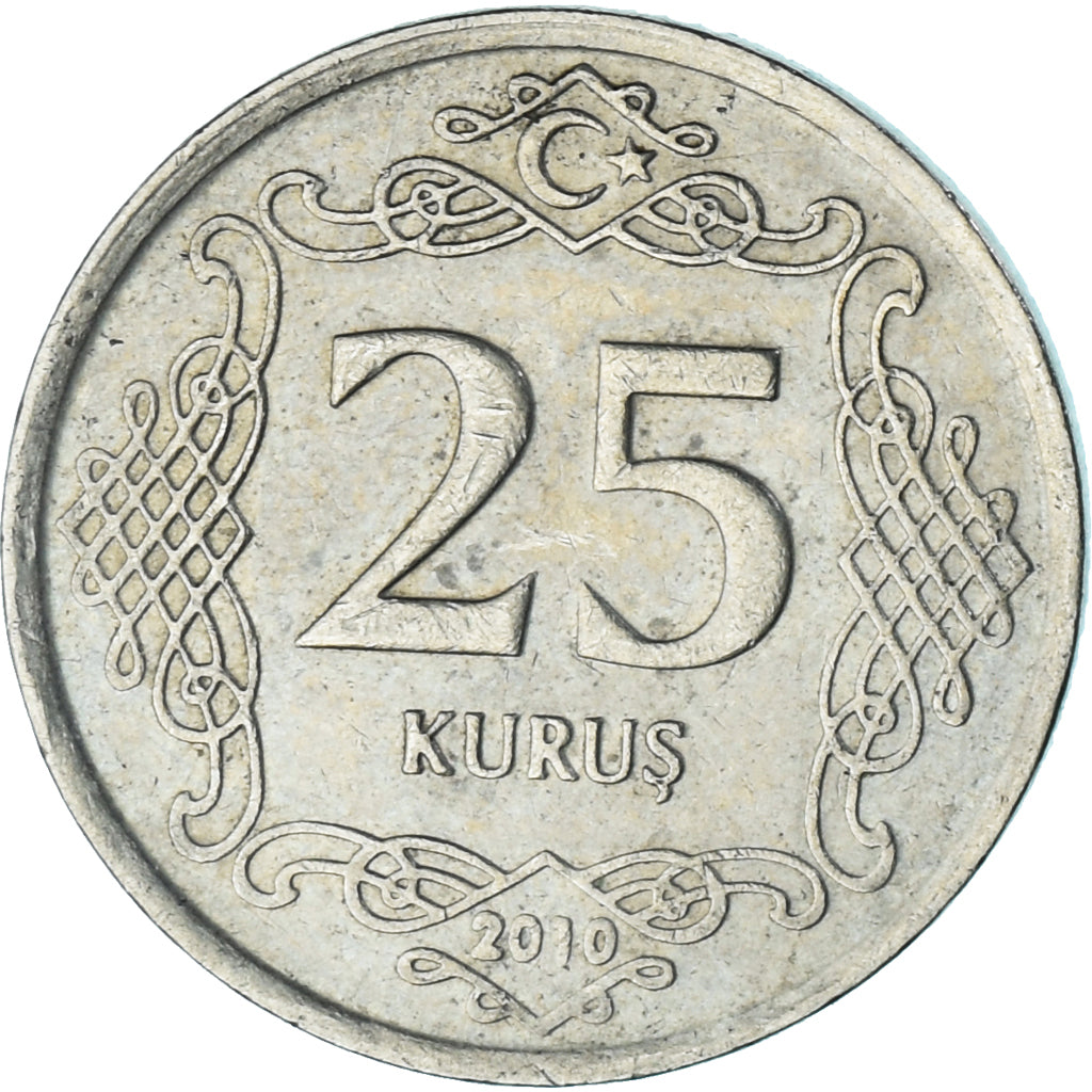 Munten, Turkije, 25 Kurus, 2010