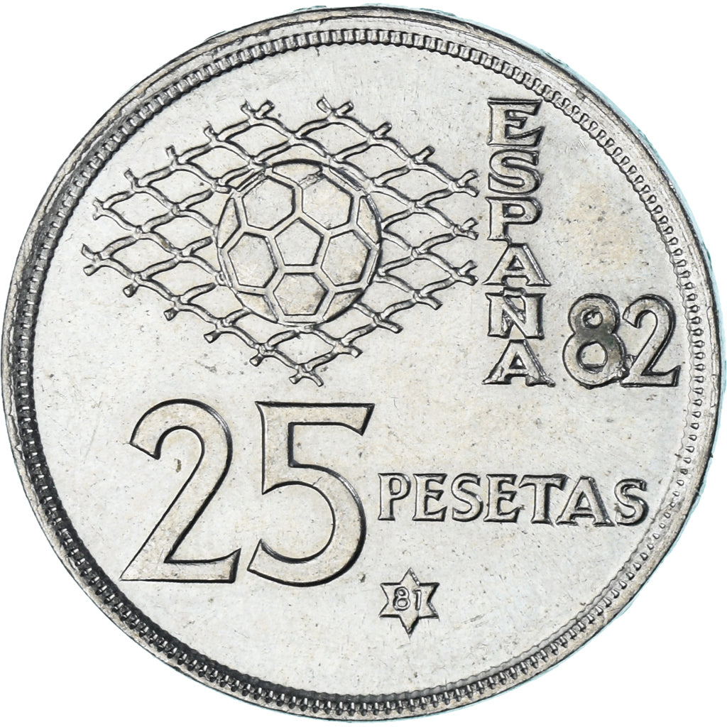 Moneta, Hiszpania, 25 Pesetas, 1981