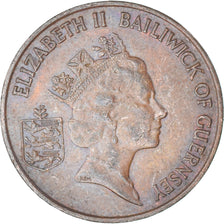 Münze, Guernsey, 2 Pence, 1989