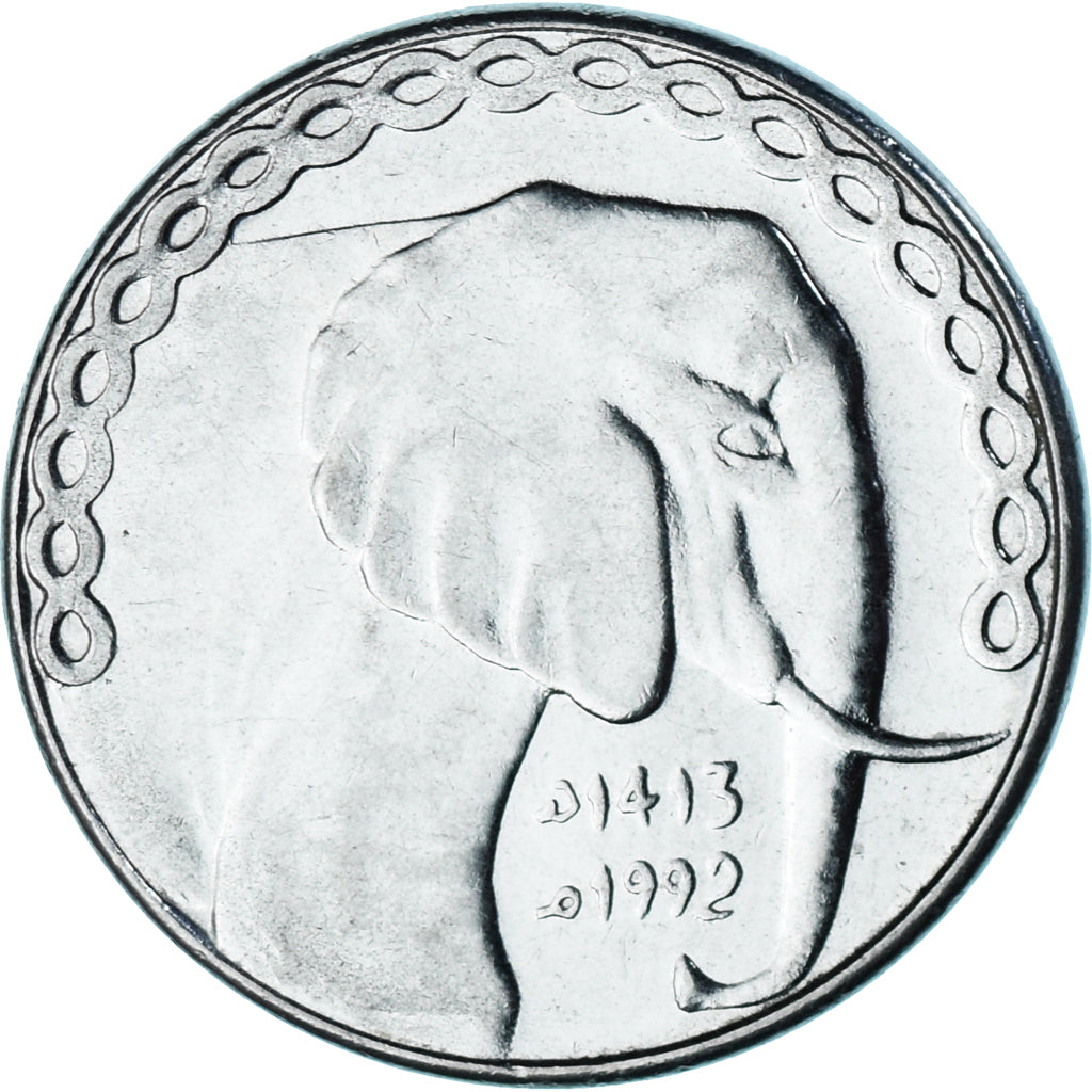 Moneda, Algeria, 5 Dinars, 1992