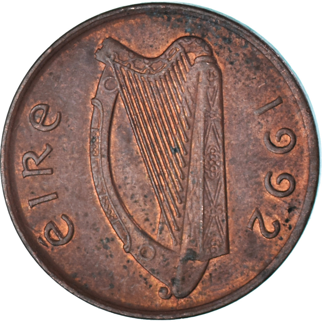 Münze, Ireland, Penny, 1992