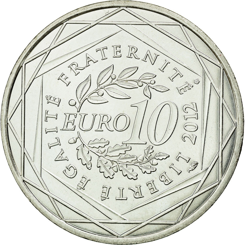 Coin, France, 10 Euro, 2012, MS(60-62), Silver, KM:1876