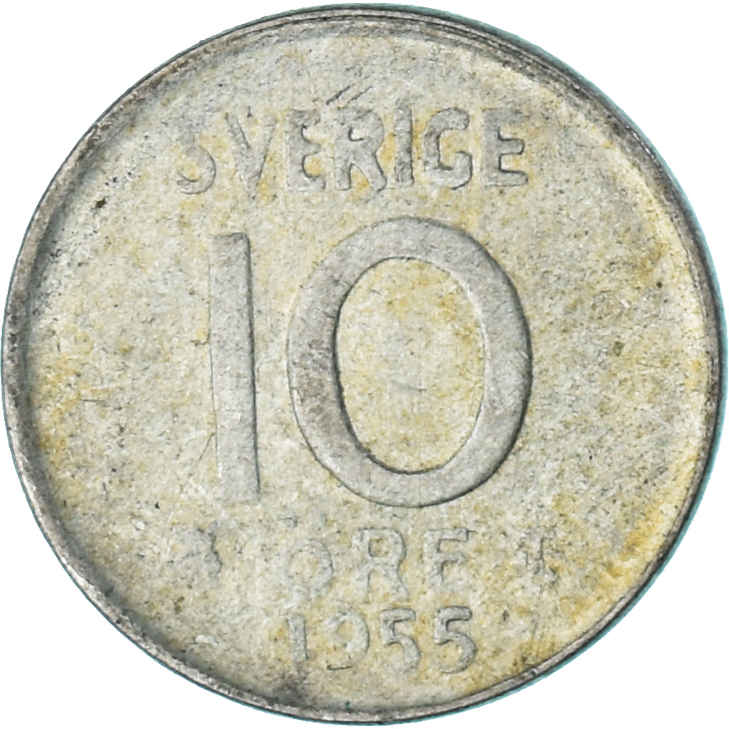 Coin, Sweden, 10 Öre, 1955