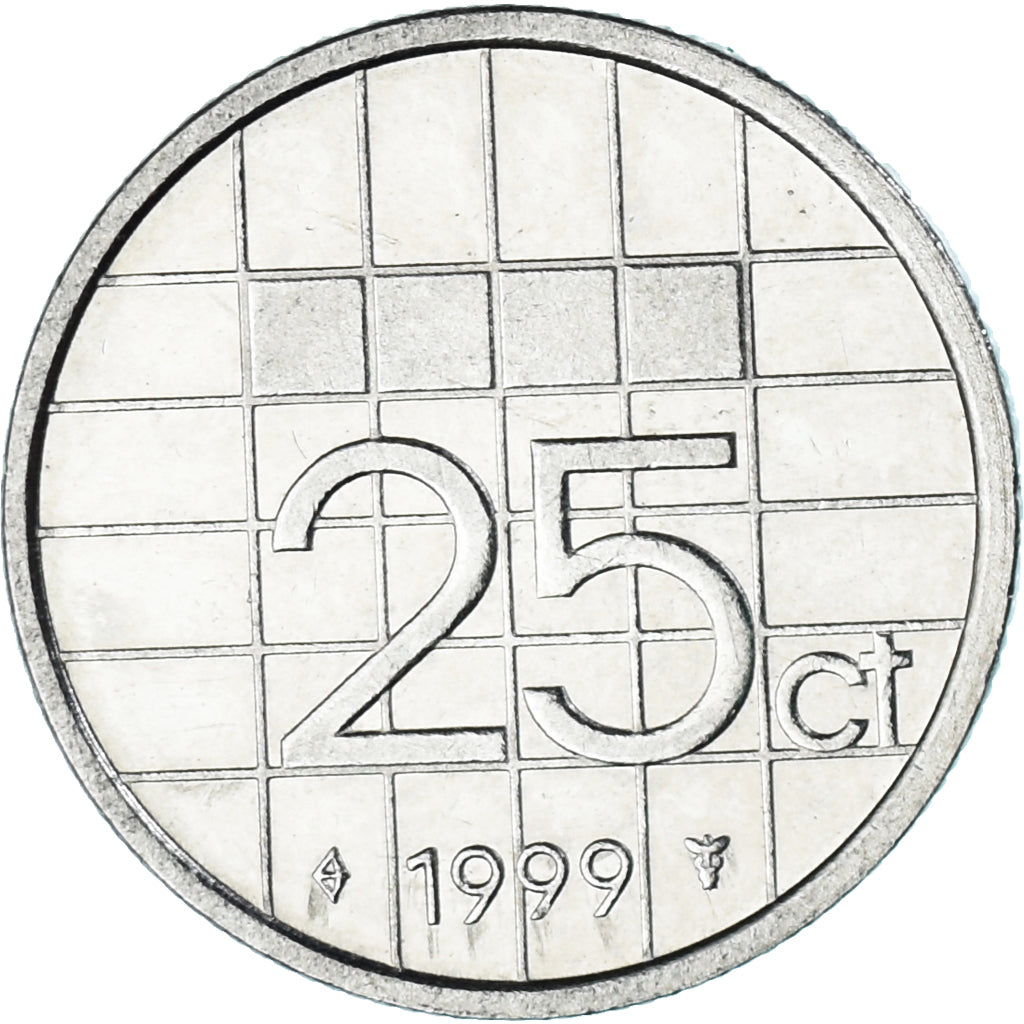 Munten, Nederland, 25 Cents, 1999