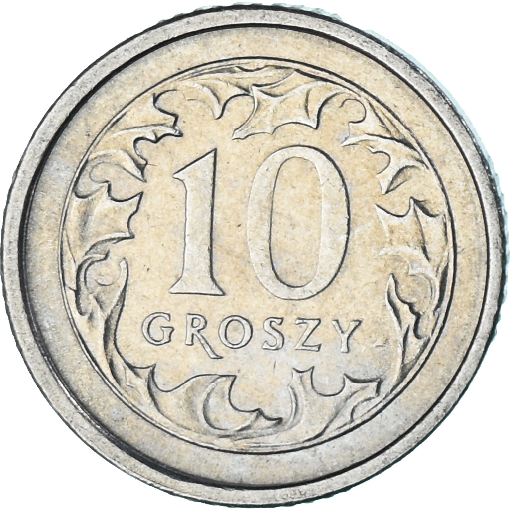 Moneta, Polonia, 10 Groszy, 1991
