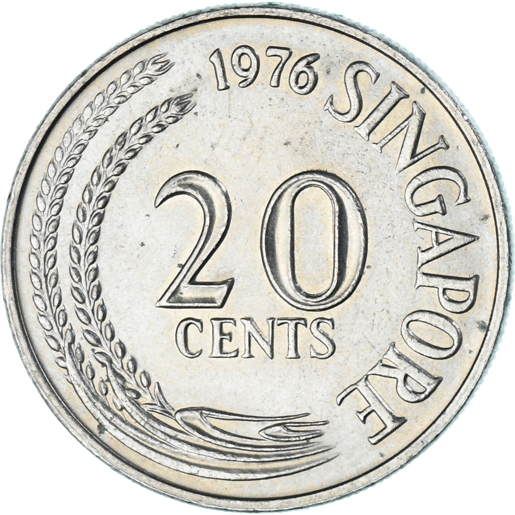 Moneta, Singapur, 20 Cents, 1976