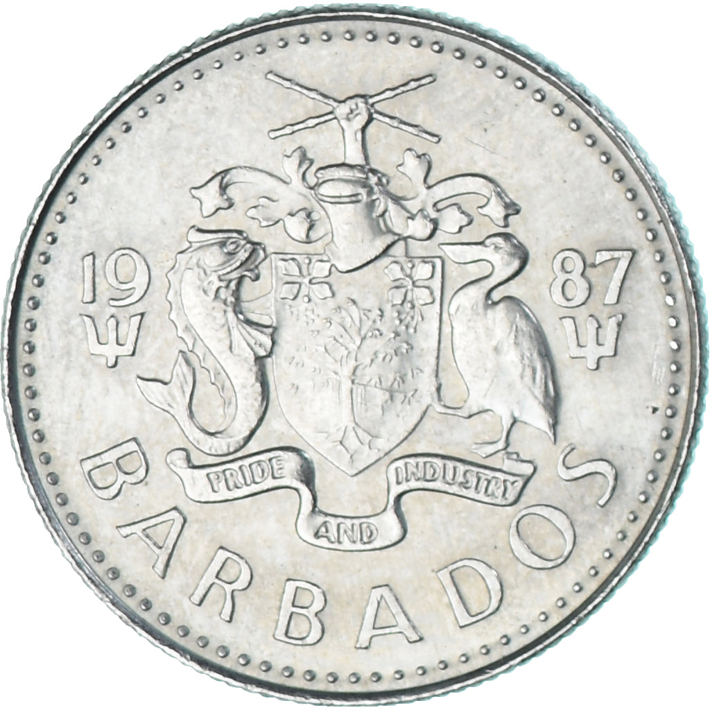 Munten, Barbados, 10 Cents, 1987