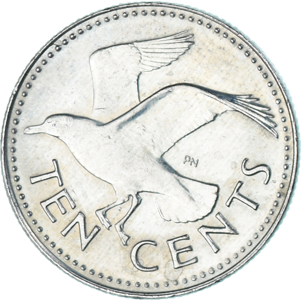 Munten, Barbados, 10 Cents, 1987