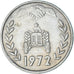 Monnaie, Tunisie, Millim, 1972