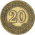 Coin, Algeria, 20 Millim, 1972