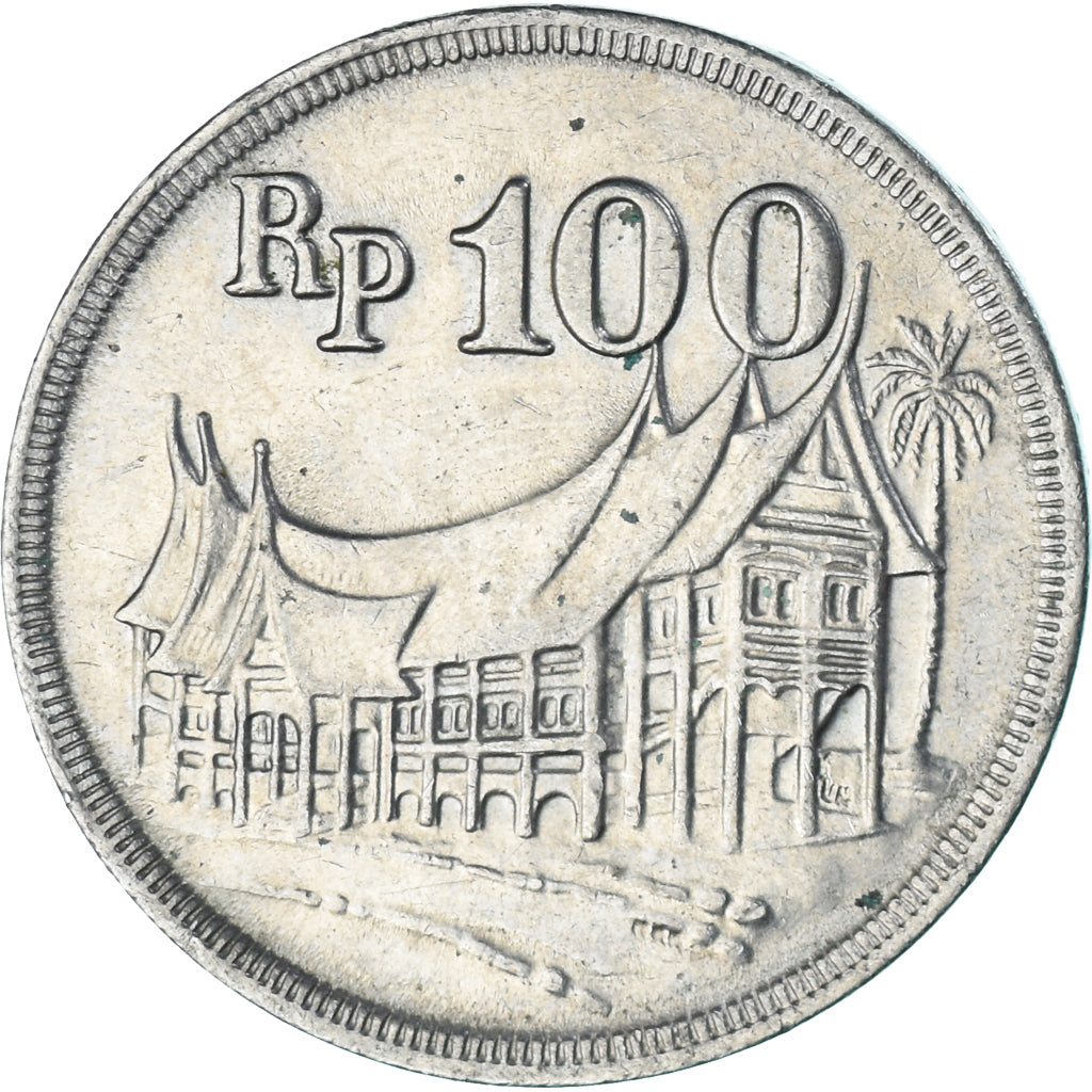 Moneda, Indonesia, 100 Rupiah, 1973