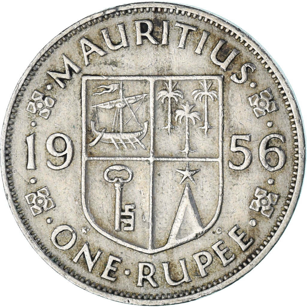 Münze, Mauritius, Rupee, 1956