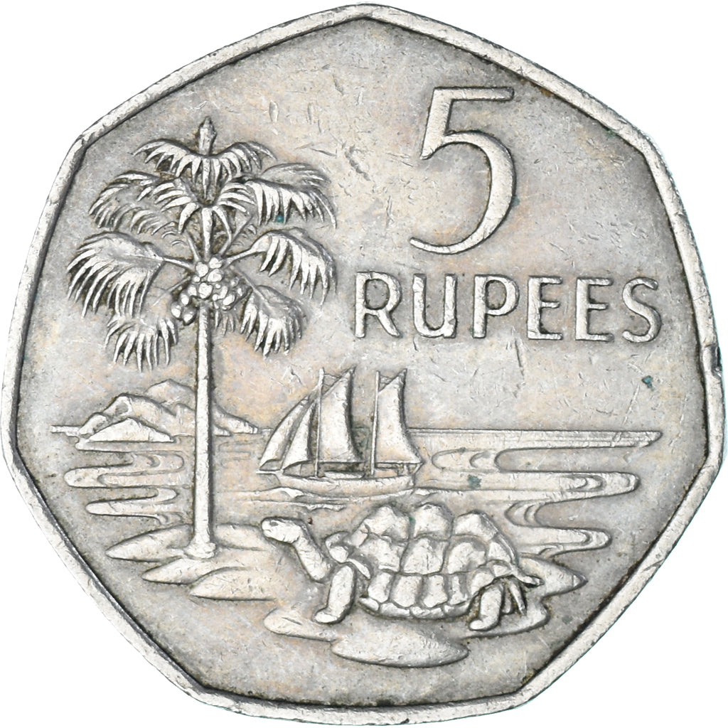 Coin, Seychelles, 5 Rupees, 1972