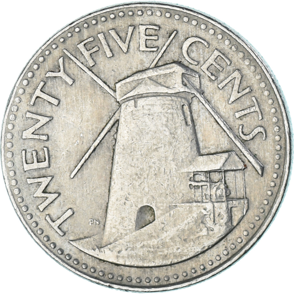 Moneta, Barbados, 25 Cents, 1981
