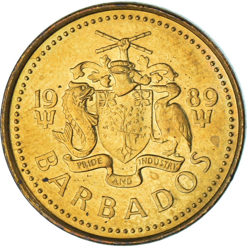 Moneda, Barbados, 5 Cents, 1989