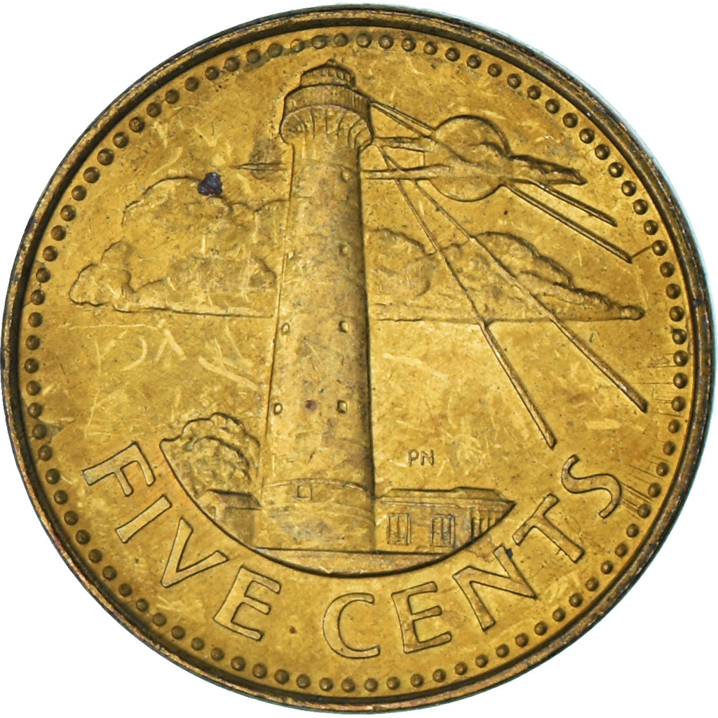 Moneda, Barbados, 5 Cents, 1989