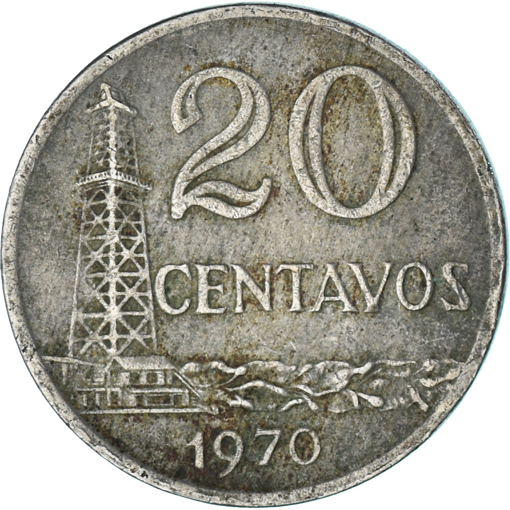 Moneda, Brasil, 20 Centavos, 1970
