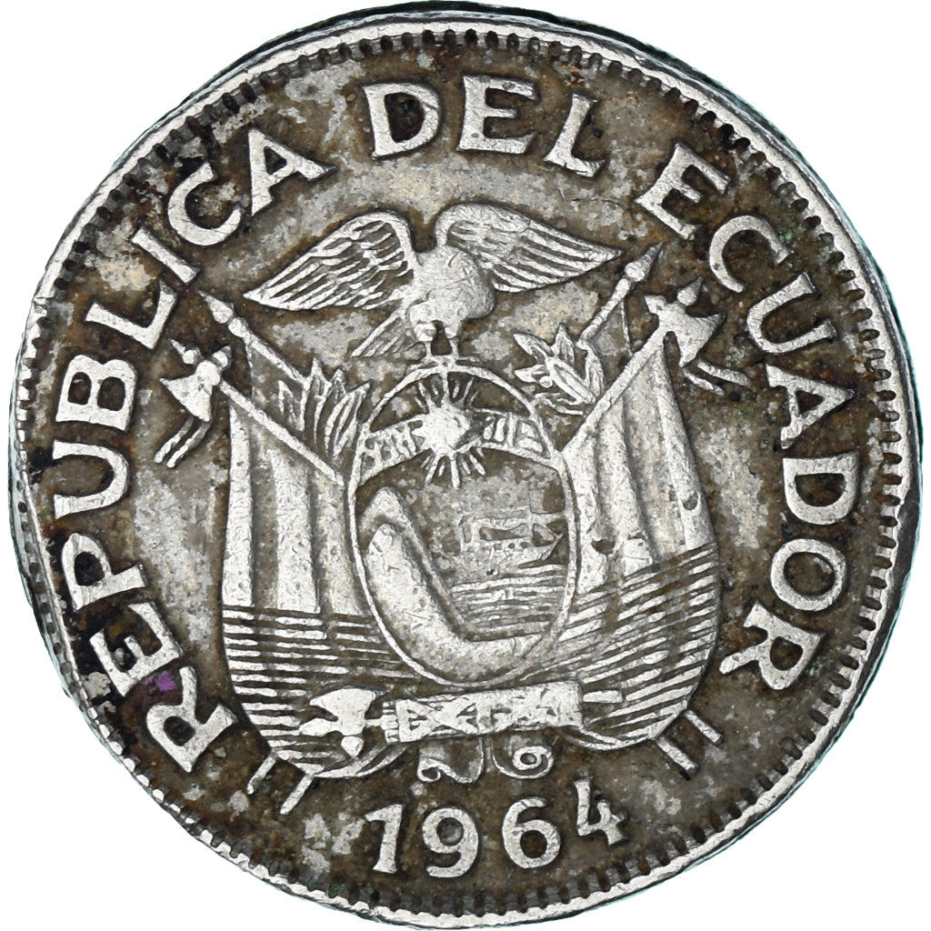Monnaie, Équateur, Sucre, Un, 1964
