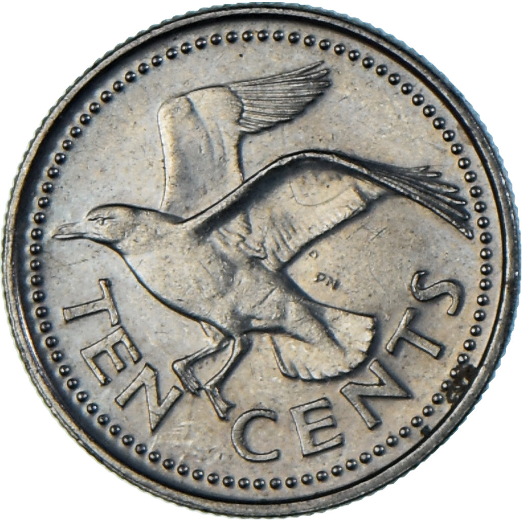 Coin, Barbados, 10 Cents, 1989