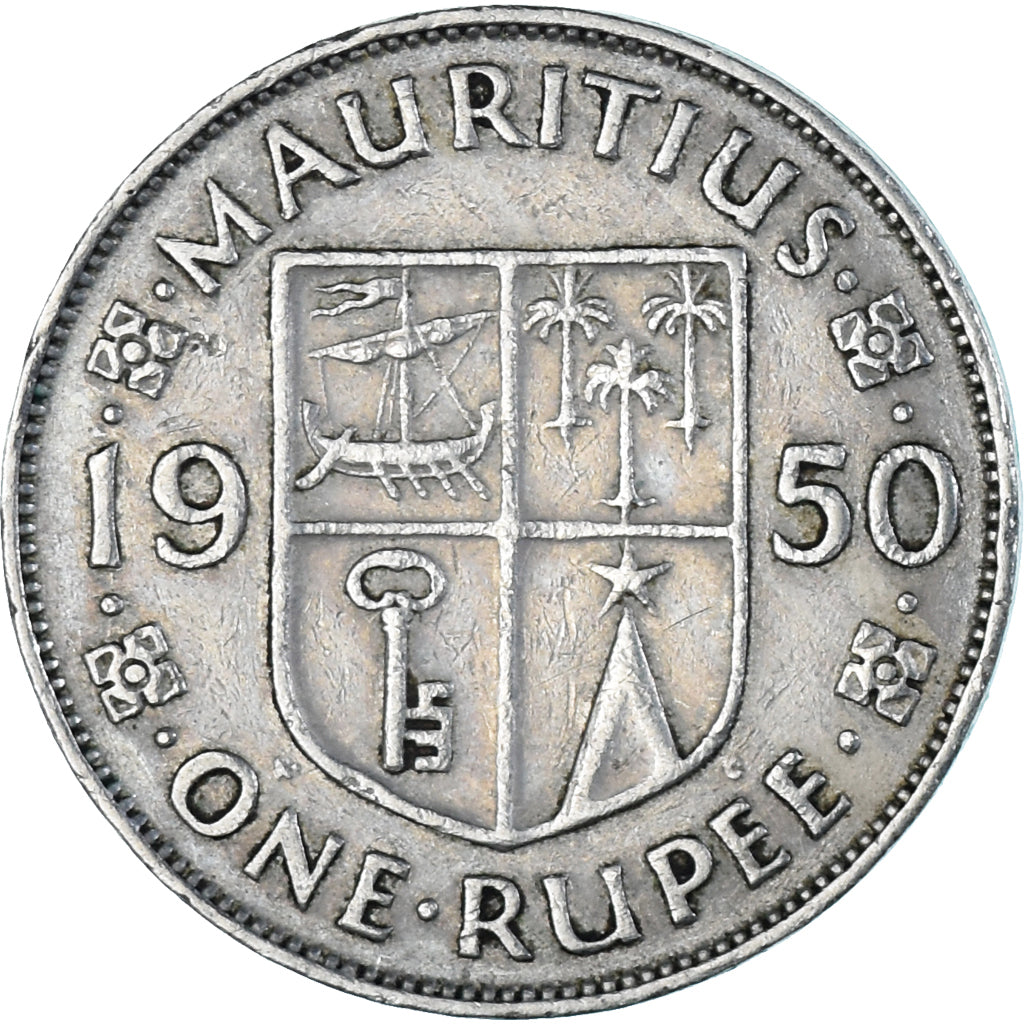 Coin, Mauritius, Rupee, 1950