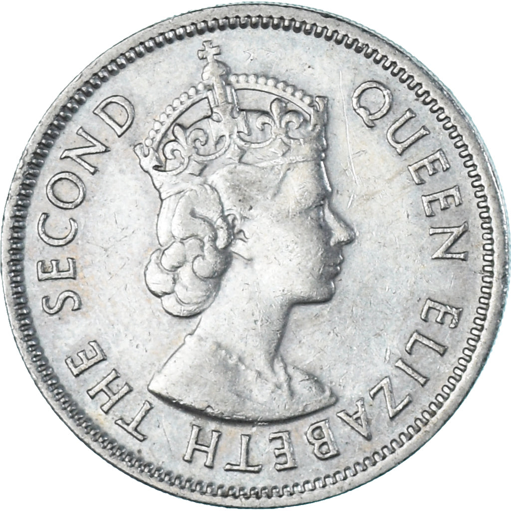 Coin, Mauritius, 1/2 Rupee, 1975