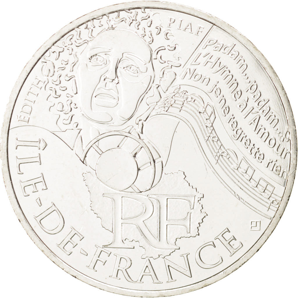 FRANCE, 10 Euro, 2012, Paris, KM #1875, MS(60-62), Silver, 29, 10.00