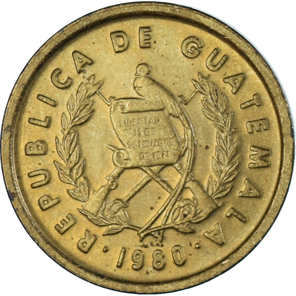 Monnaie, Guatemala, Centavo, Un, 1980