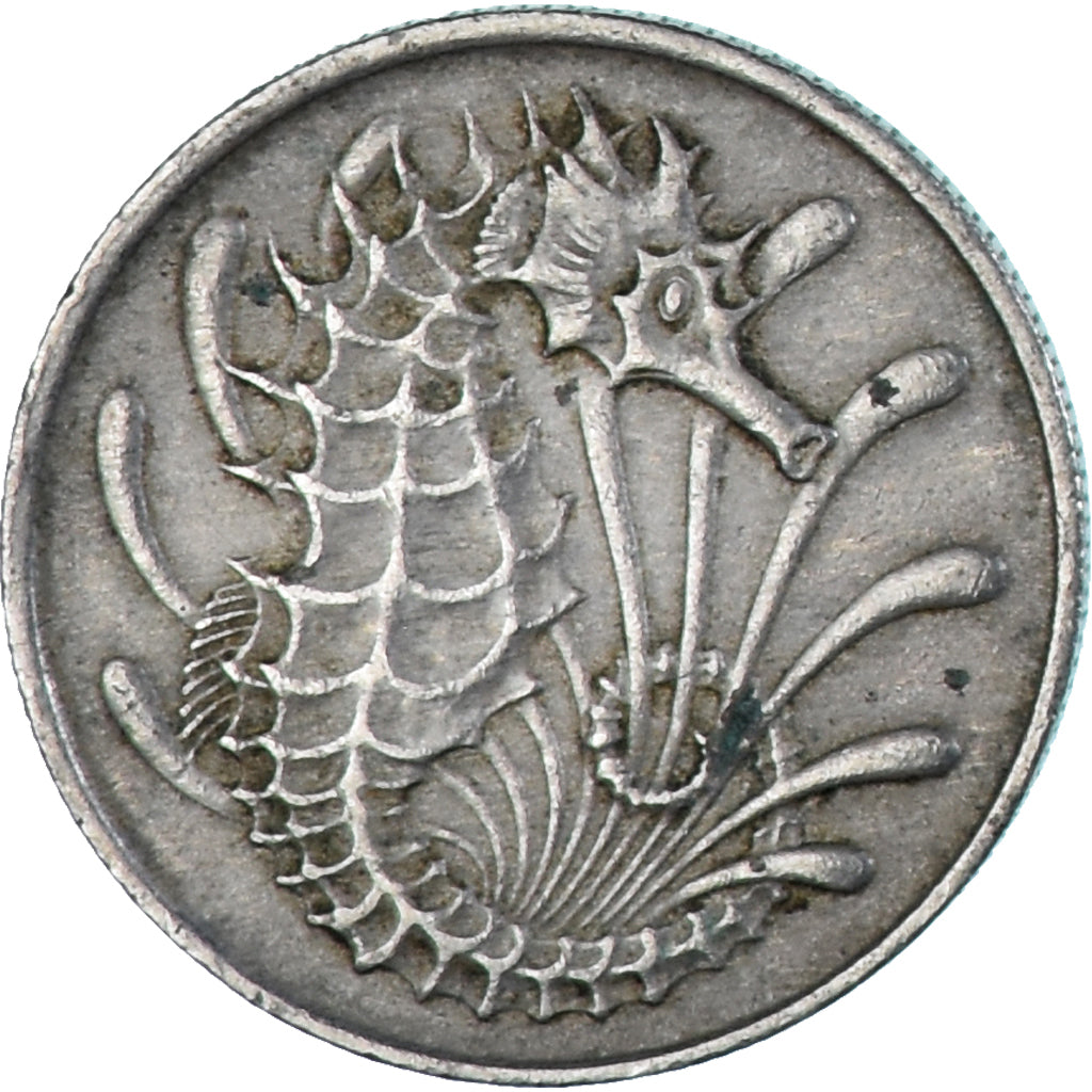 Munten, Singapur, 10 Cents, 1967