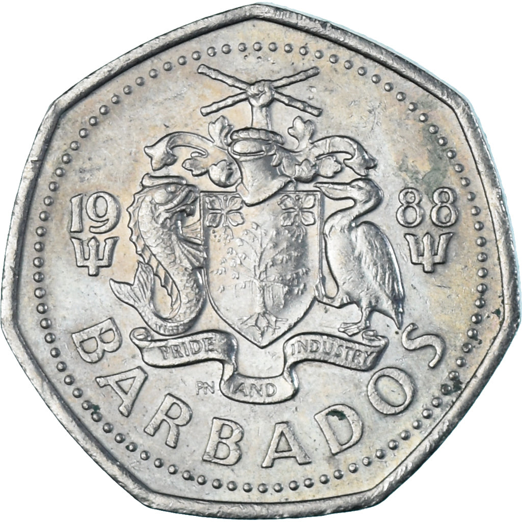 Moneda, Barbados, Dollar, 1988