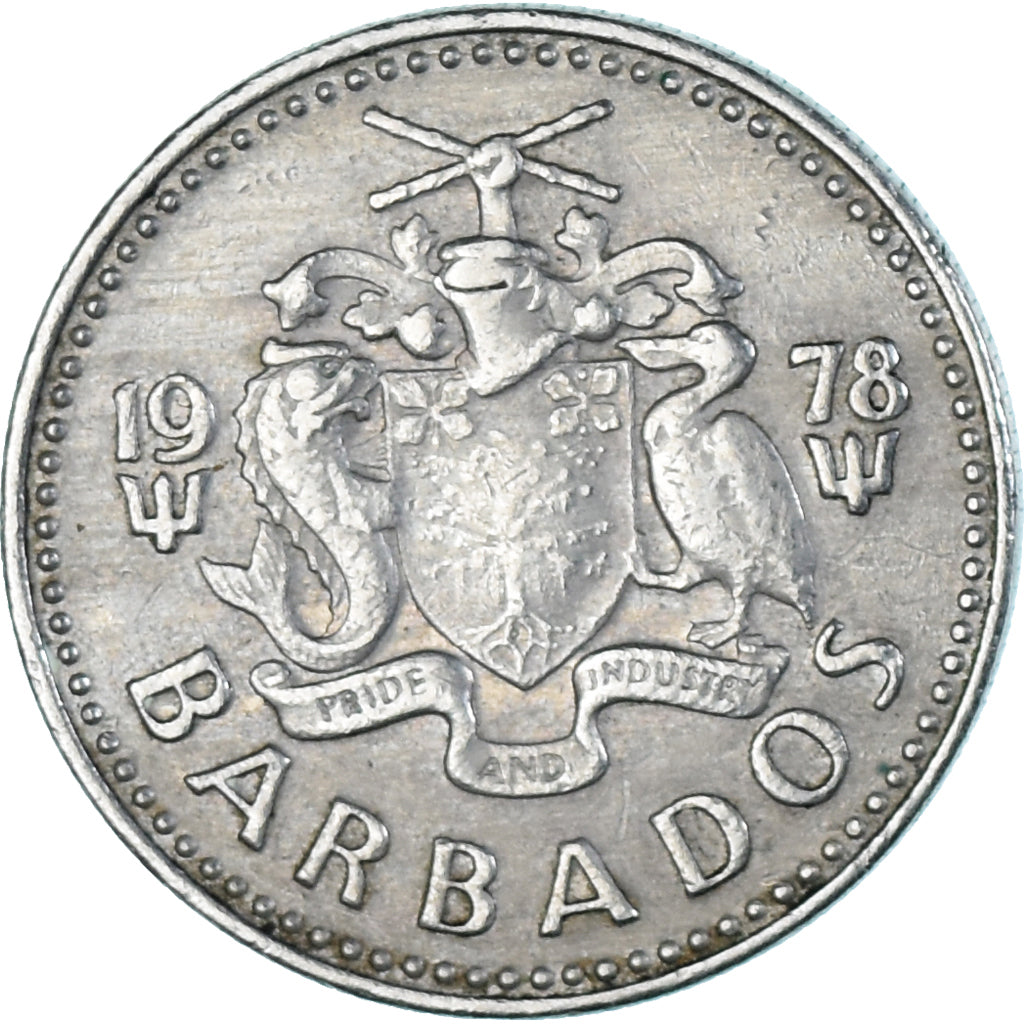 Munten, Barbados, 25 Cents, 1978