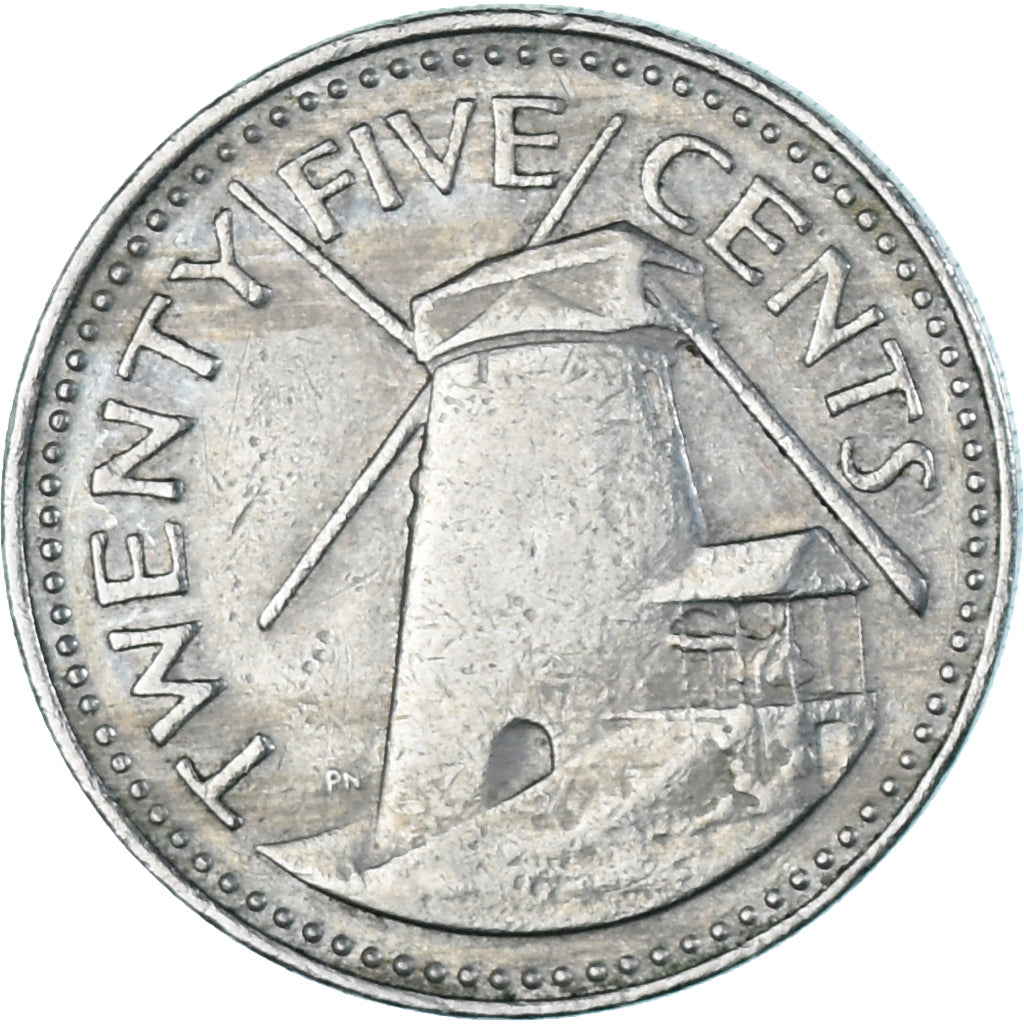 Munten, Barbados, 25 Cents, 1978