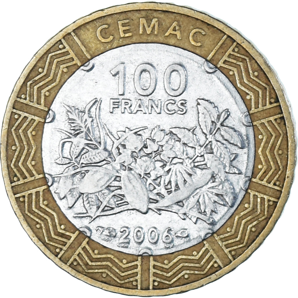 Coin, Central African States, 100 Francs, 2006