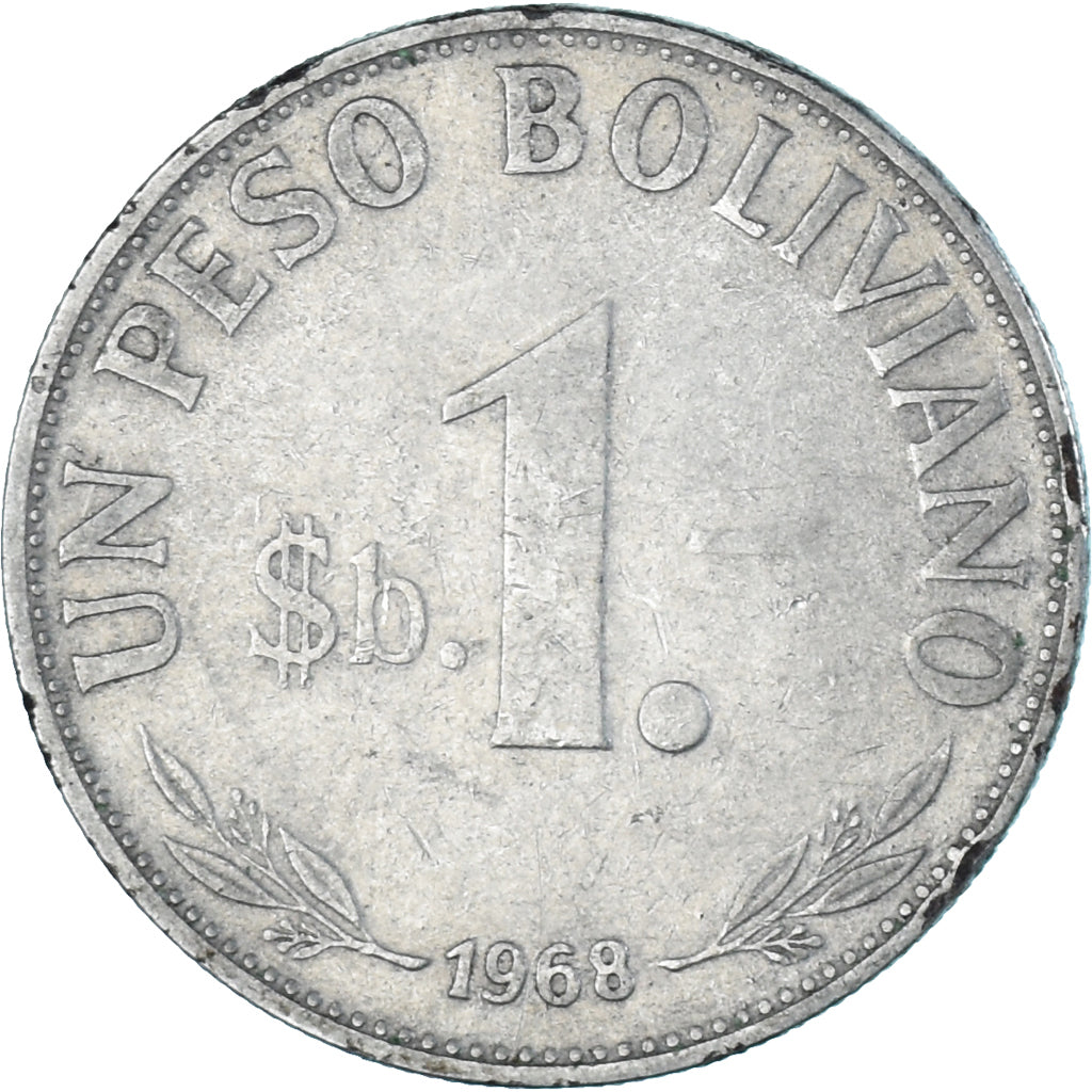 Coin, Bolivia, Peso Boliviano, 1968