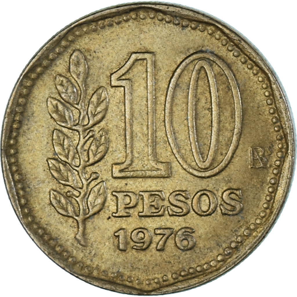 Coin, Argentina, 10 Pesos, 1976