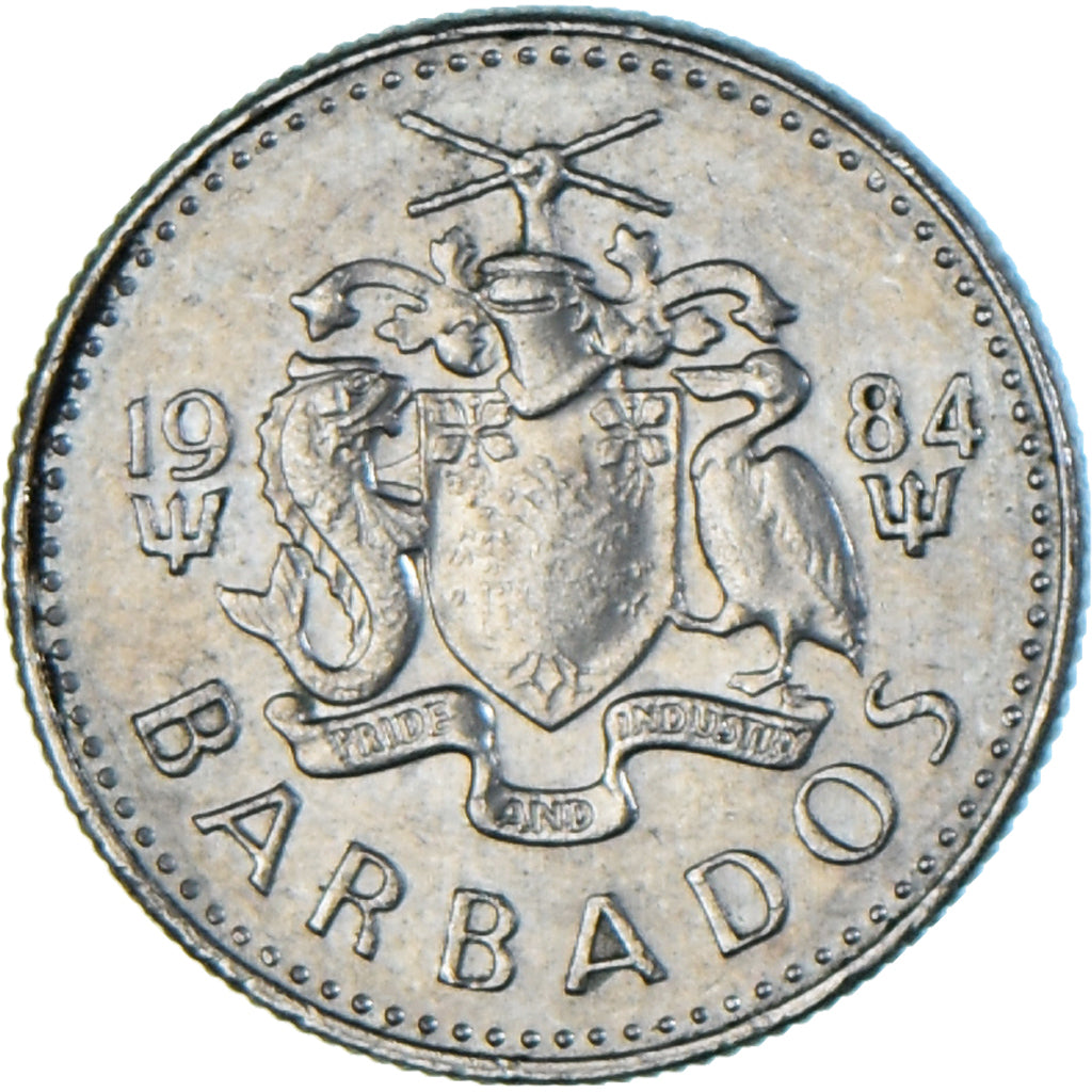 Moneda, Barbados, 10 Cents, 1984