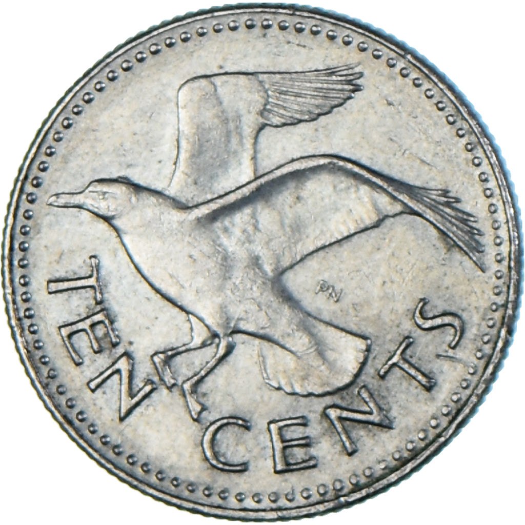 Moneda, Barbados, 10 Cents, 1984