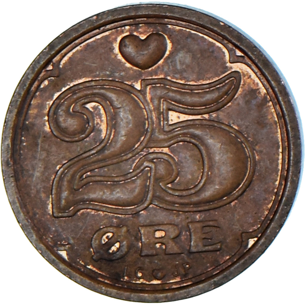 Moneda, Dinamarca, 25 Öre, 1991