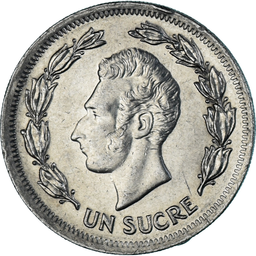 Coin, Ecuador, Sucre, Un, 1977