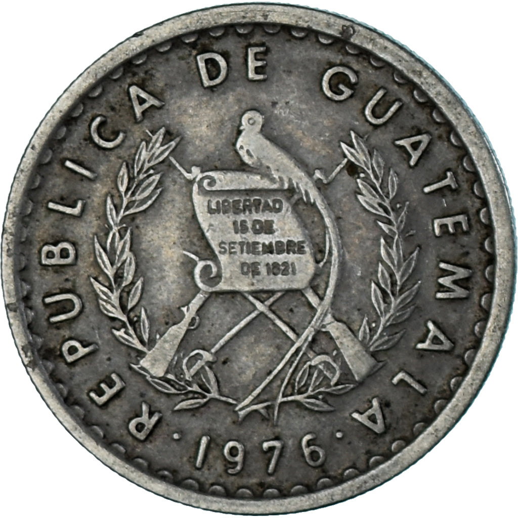 Coin, Guatemala, 10 Centavos, 1976