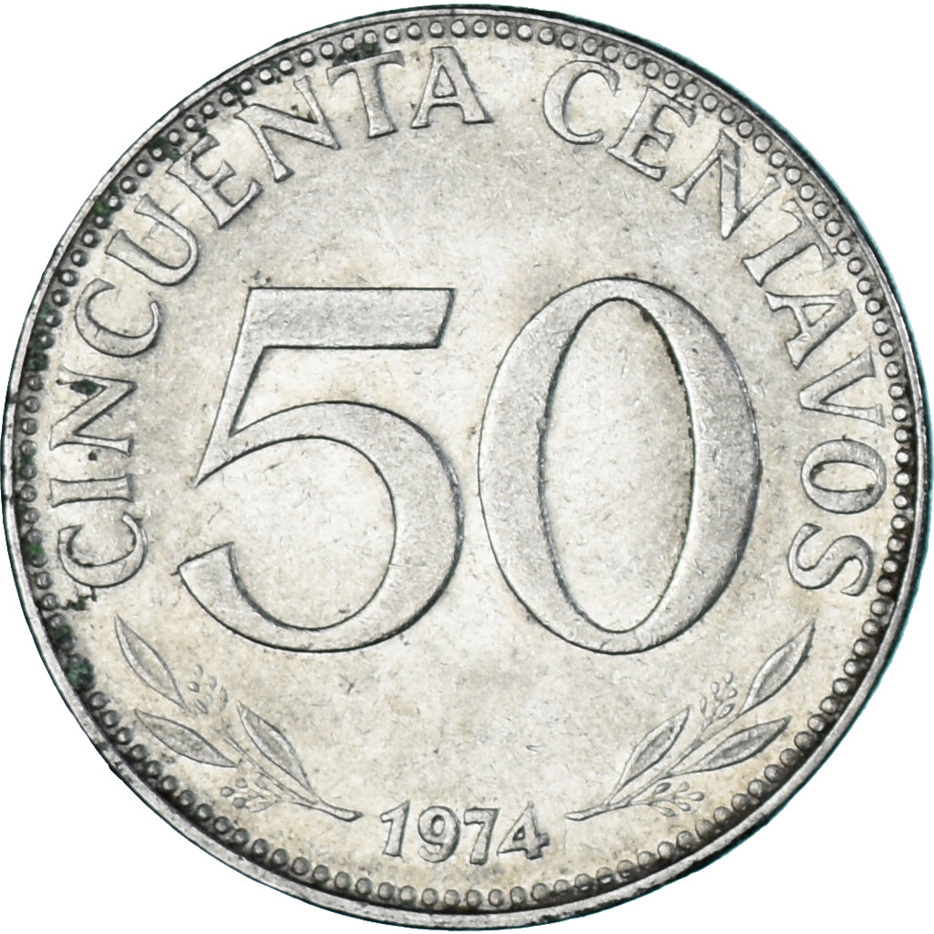 Coin, Bolivia, 50 Centavos, 1974