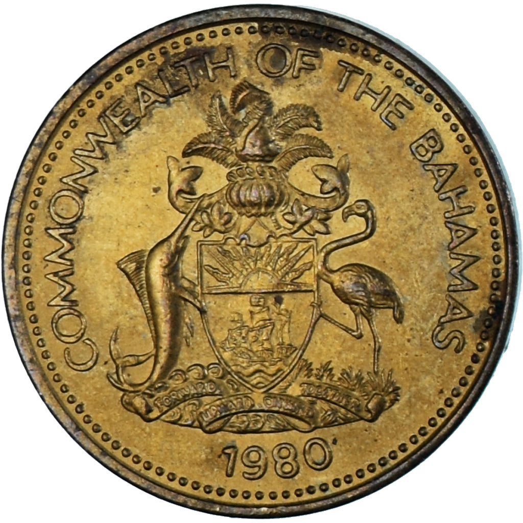 Moneta, Bahamas, Cent, 1980