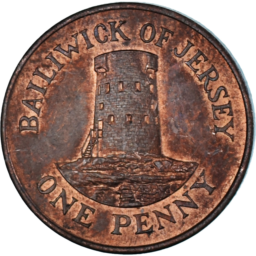 Münze, Jersey, Penny, 1983