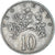 Coin, Jamaica, 10 Cents, 1969