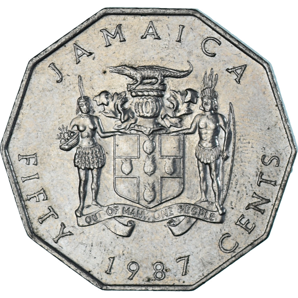 Moneta, Jamaica, 50 Cents, 1987