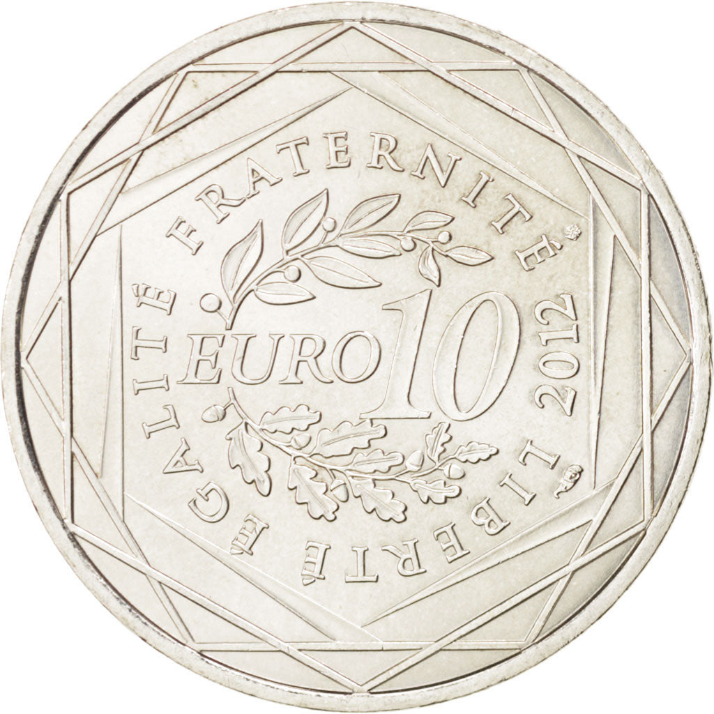 Coin, France, 10 Euro, 2012, MS(60-62), Silver, KM:1880
