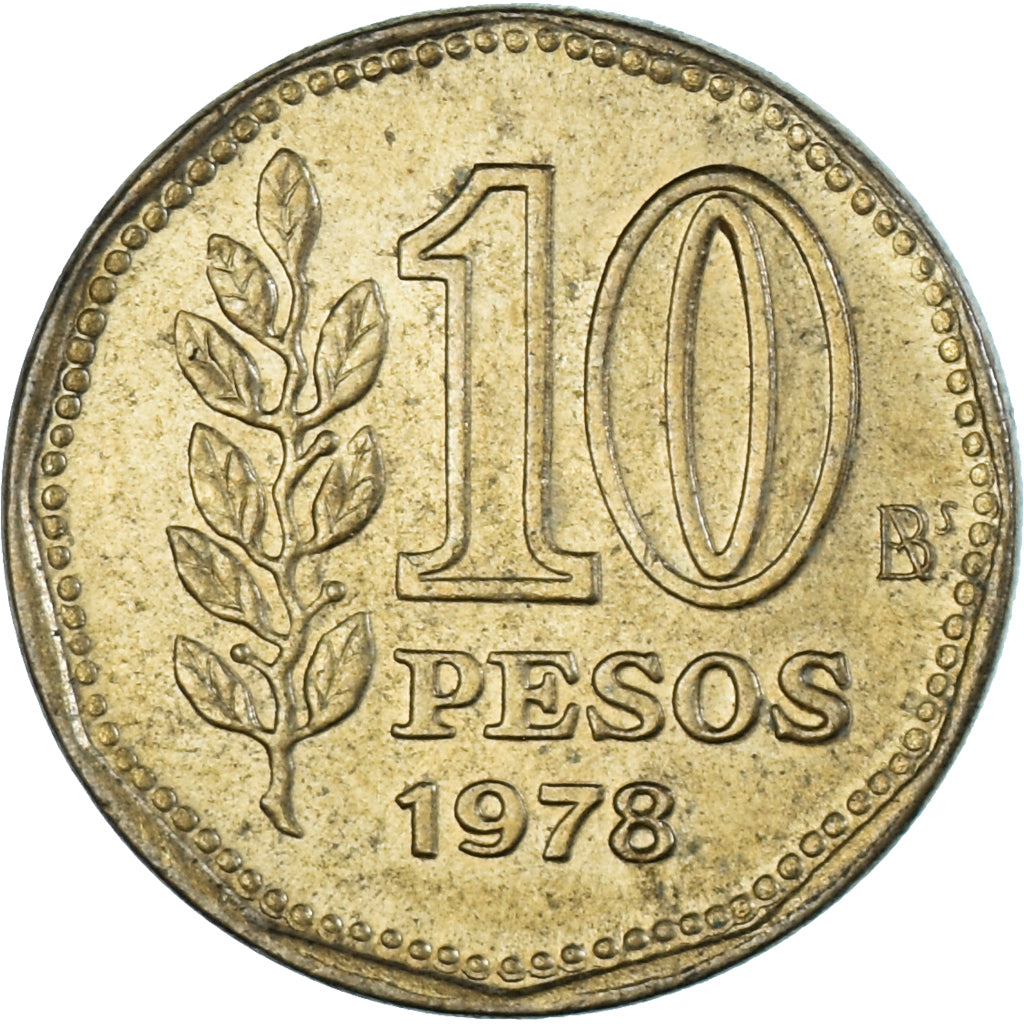 Moneda, Argentina, 10 Pesos, 1978