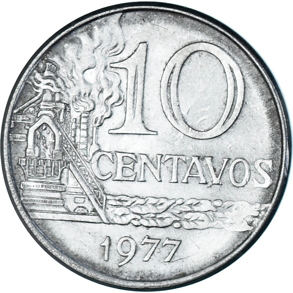 Moneda, Brasil, 10 Centavos, 1977