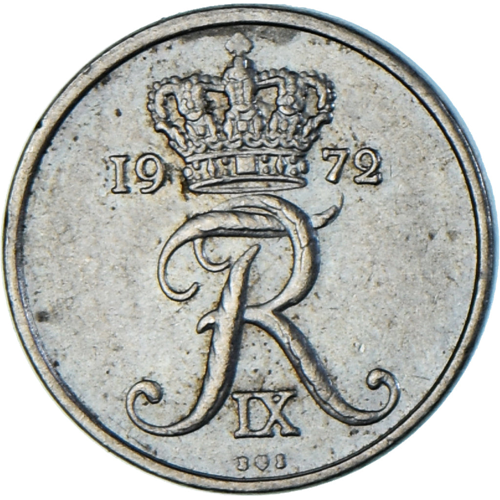 Monnaie, Danemark, 10 Öre, 1972
