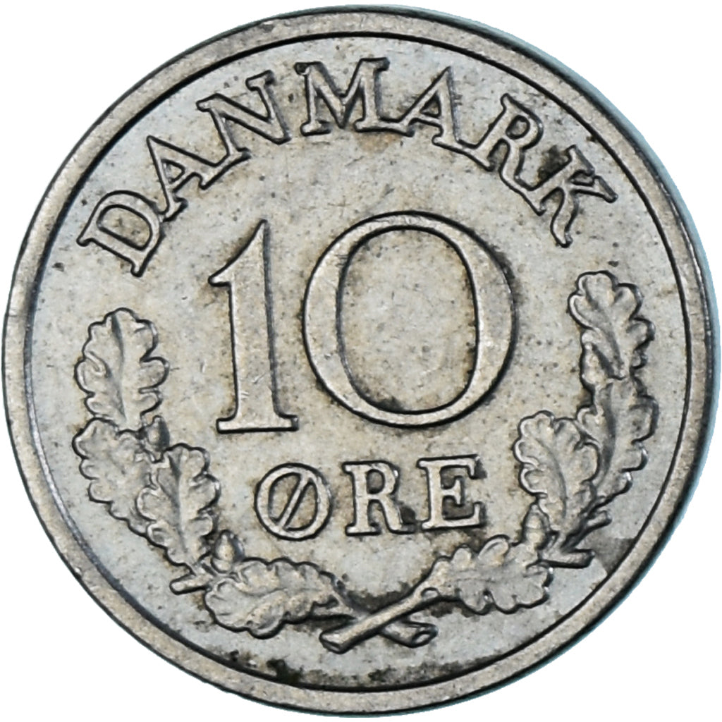 Monnaie, Danemark, 10 Öre, 1972